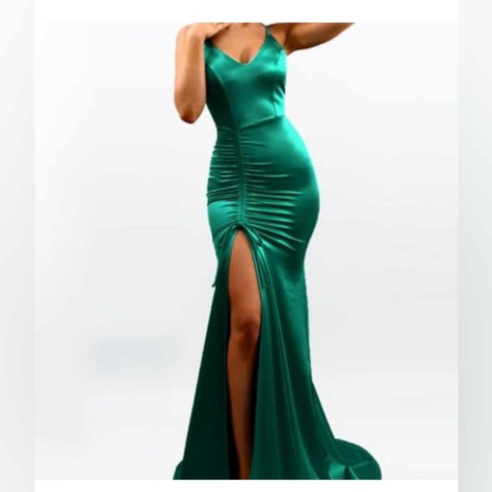 Satin formal gown